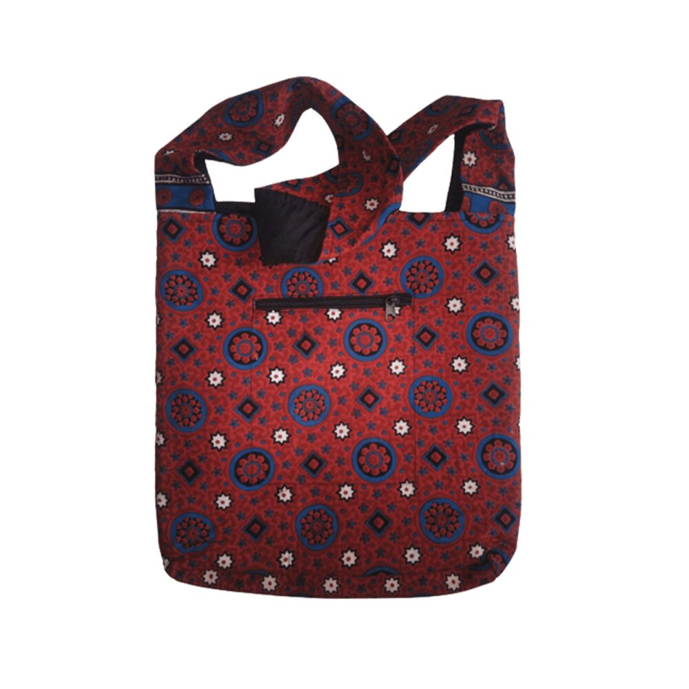 Hand Embroidered Boho Square-Shaped Shoulder Bag - Beechikki - Image 6