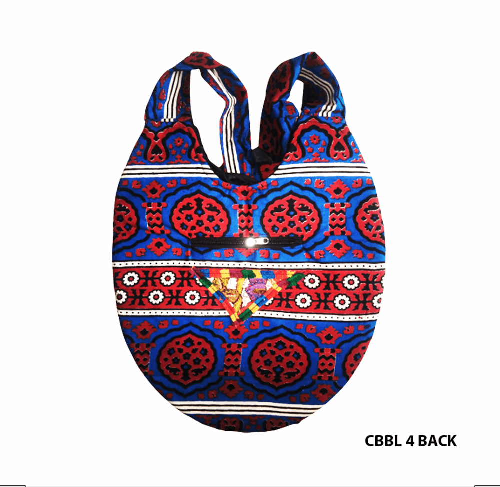 Handcrafted Banjara Oval Shaped Messenger Bag - Beechikki - Image 10