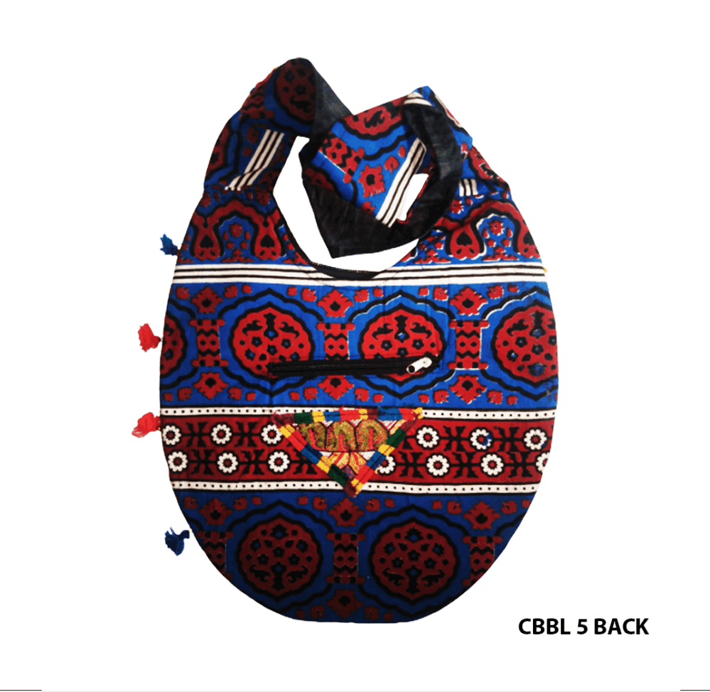 Handcrafted Banjara Oval Shaped Messenger Bag - Beechikki - Image 9