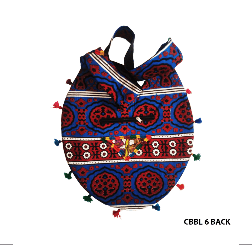 Handcrafted Banjara Oval Shaped Messenger Bag - Beechikki - Image 7
