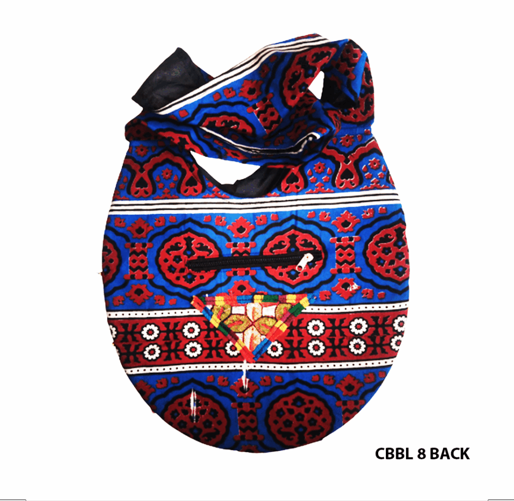Handcrafted Banjara Oval Shaped Messenger Bag - Beechikki - Image 3