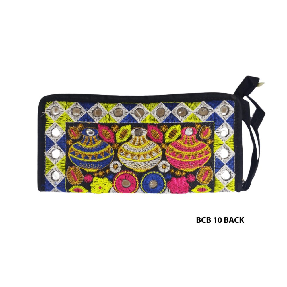 Handmade Embroidered Boho Wristlet Clutch - Beechikki - Image 20
