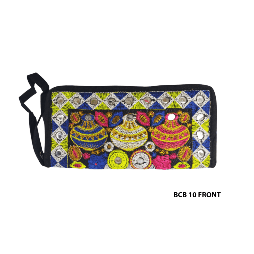 Handmade Embroidered Boho Wristlet Clutch - Beechikki - Image 21