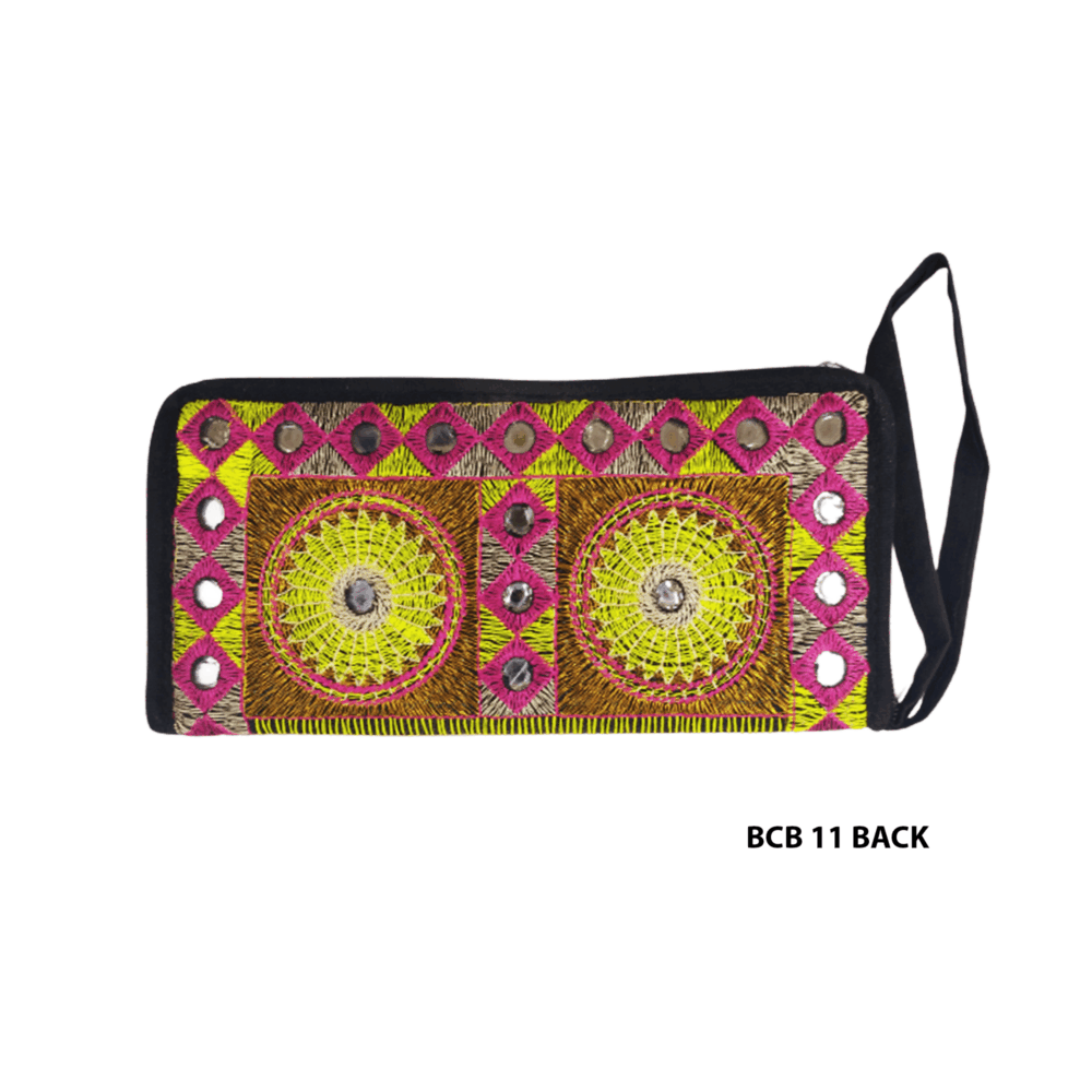 Handmade Embroidered Boho Wristlet Clutch - Beechikki - Image 22