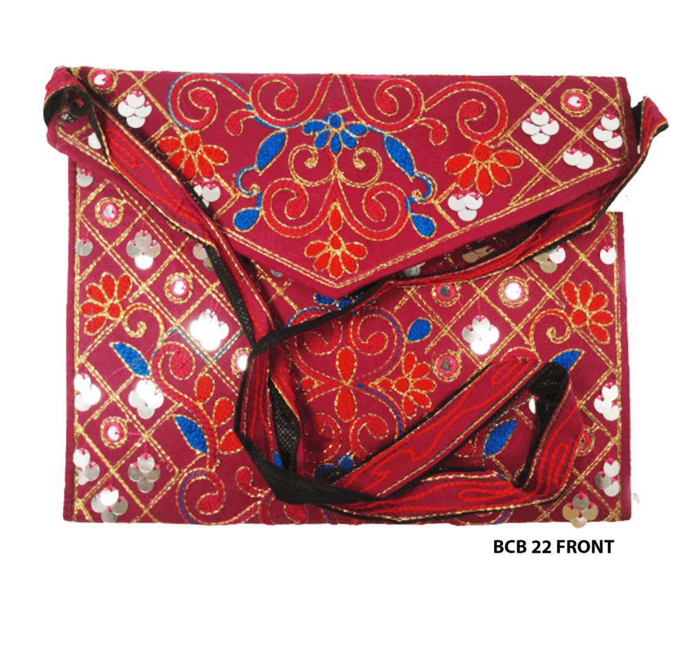 Handmade Embroidered Satchel Bag