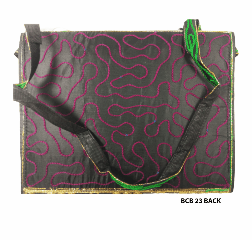 Handmade Embroidered Satchel Bag