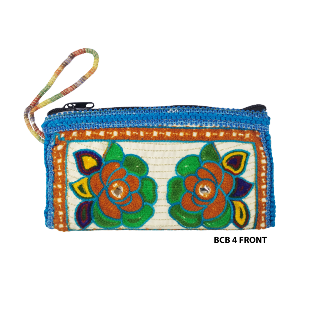 Handmade Embroidered Boho Wristlet Clutch - Beechikki - Image 9