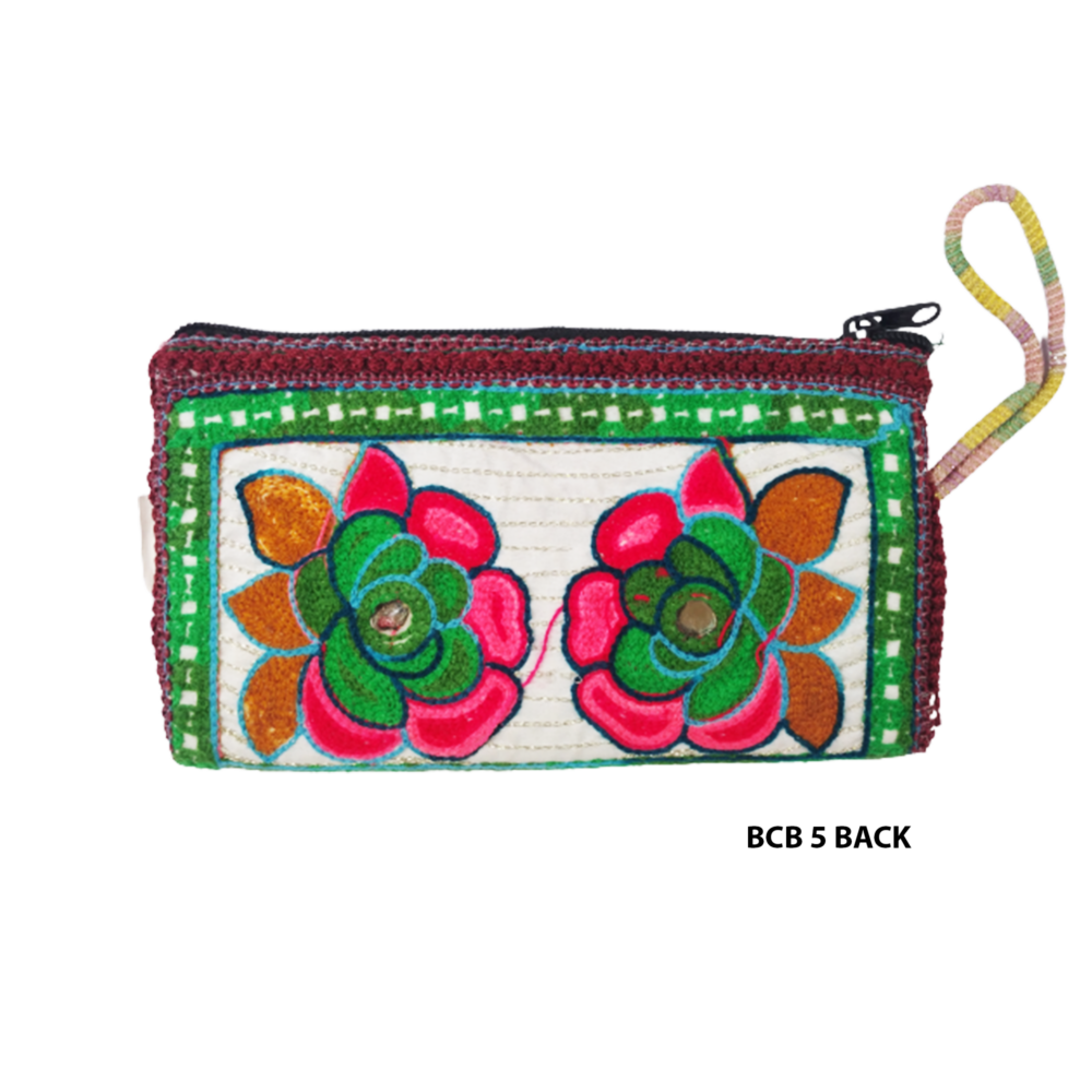 Handmade Embroidered Boho Wristlet Clutch - Beechikki - Image 10