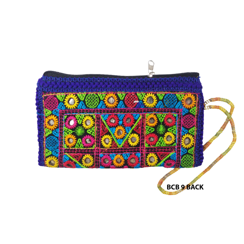 Handmade Embroidered Boho Wristlet Clutch - Beechikki - Image 18