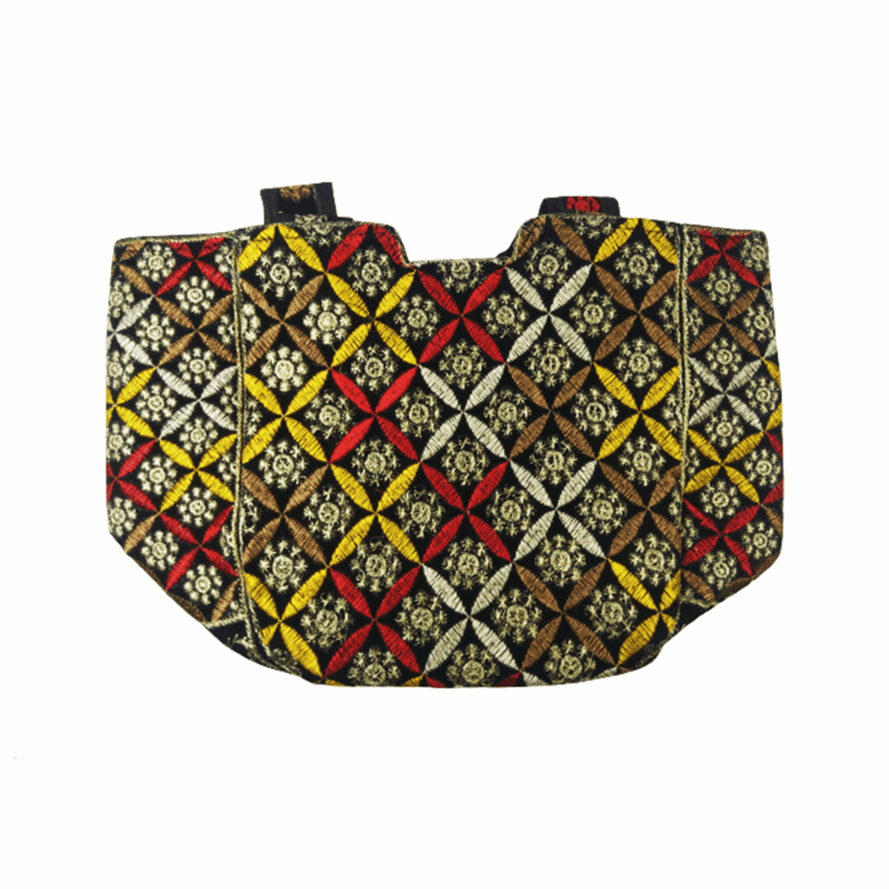Hand Embroidered Boho Shoulder Tote - Beechikki - Image 4
