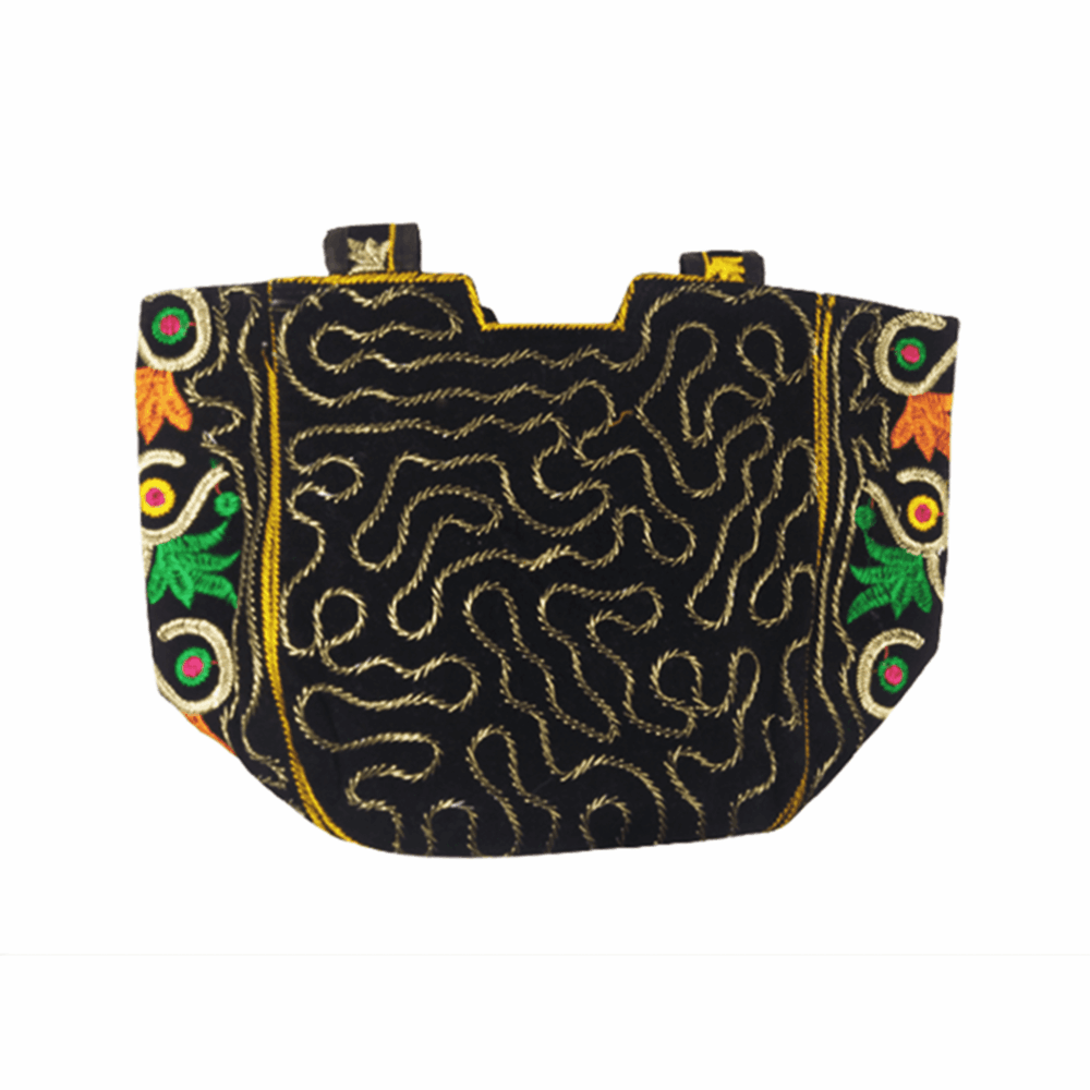 Hand Embroidered Boho Shoulder Tote - Beechikki - Image 6