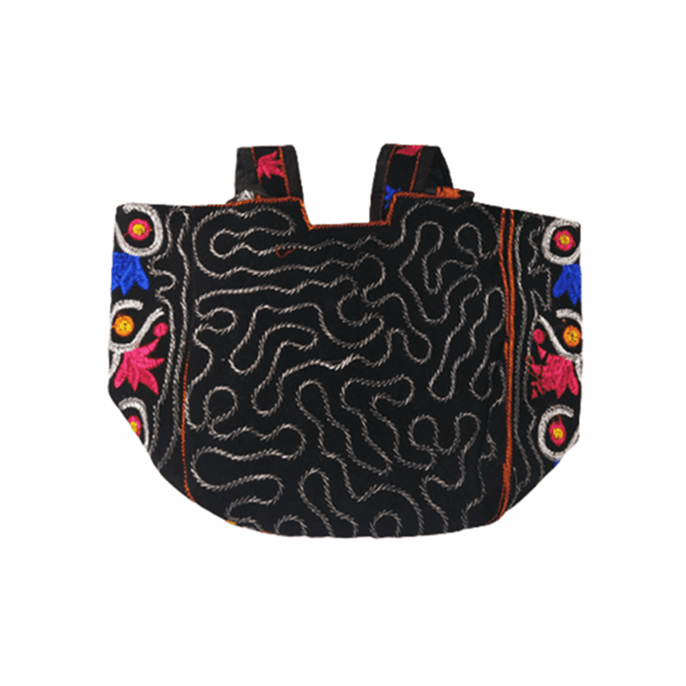 Hand Embroidered Boho Shoulder Tote - Beechikki - Image 8