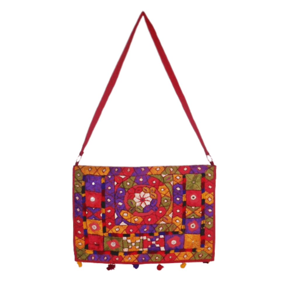 Handcrafted Ethnic Banjara Laptop Bag - Beechikki - Image 5