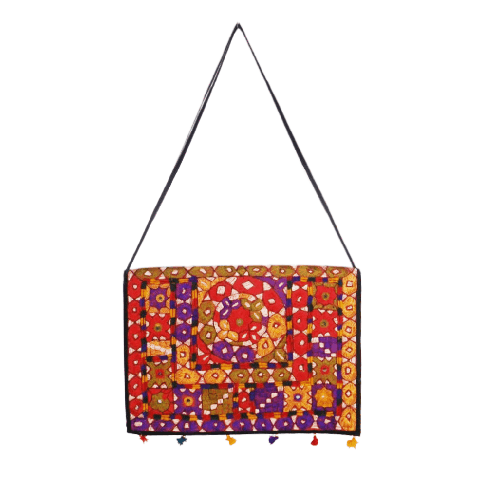 Handcrafted Ethnic Banjara Laptop Bag - Beechikki - Image 8