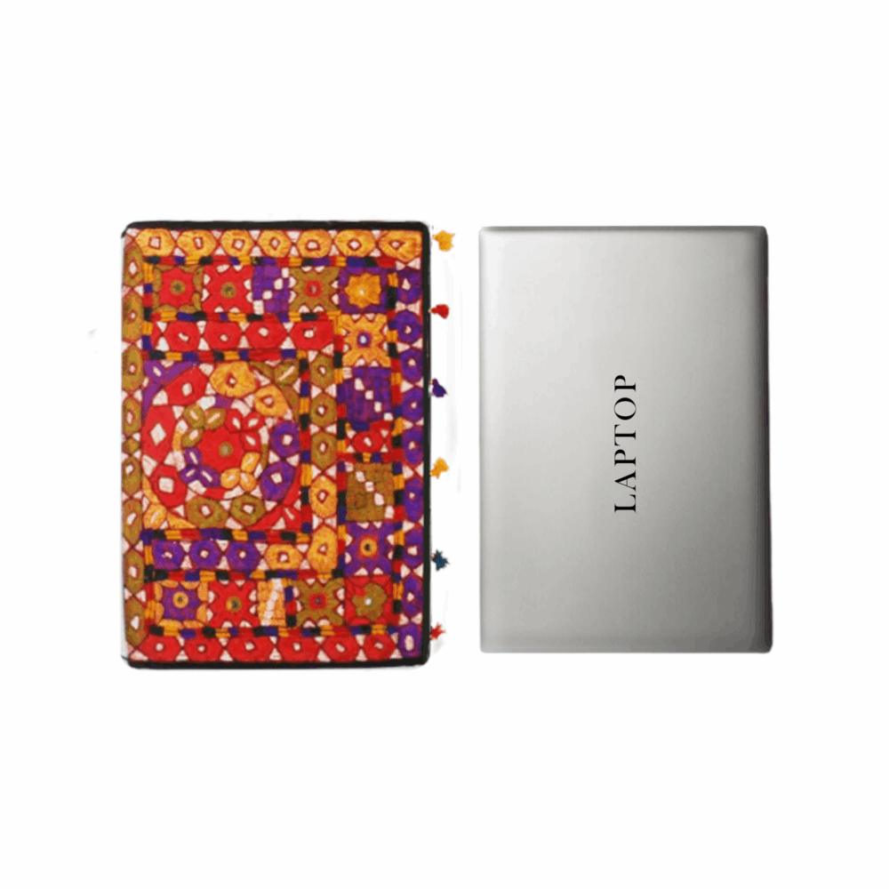 Handcrafted Ethnic Banjara Laptop Bag - Beechikki - Image 10
