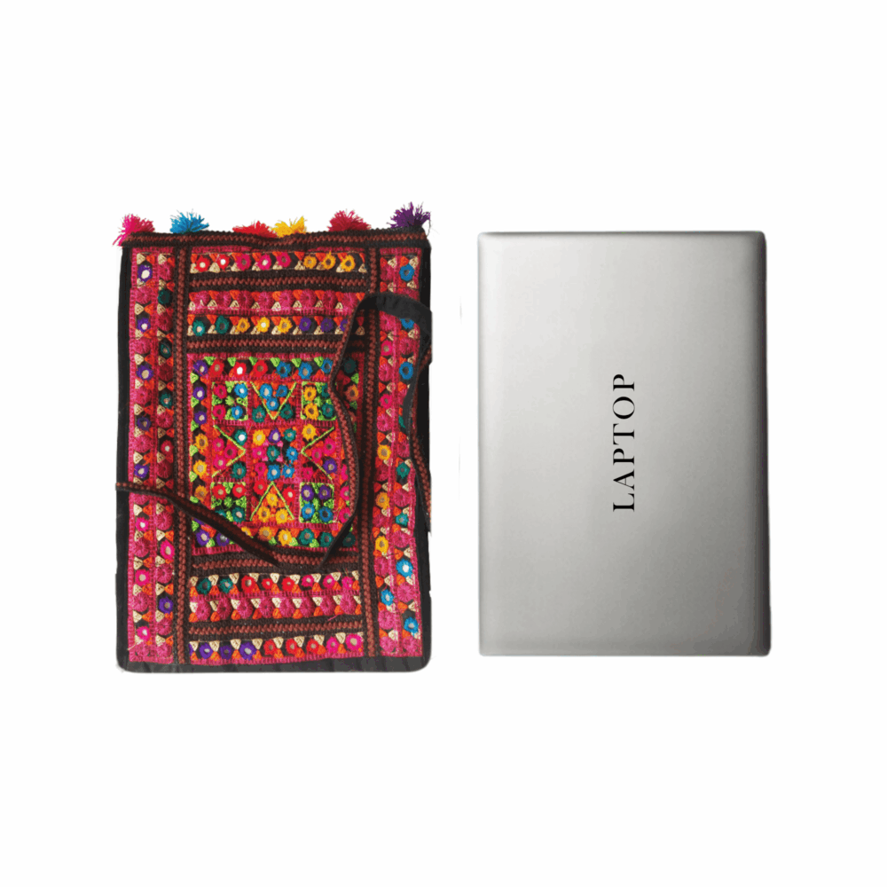 Boho Embroidered Laptop Messenger Bag - Beechikki - Image 23