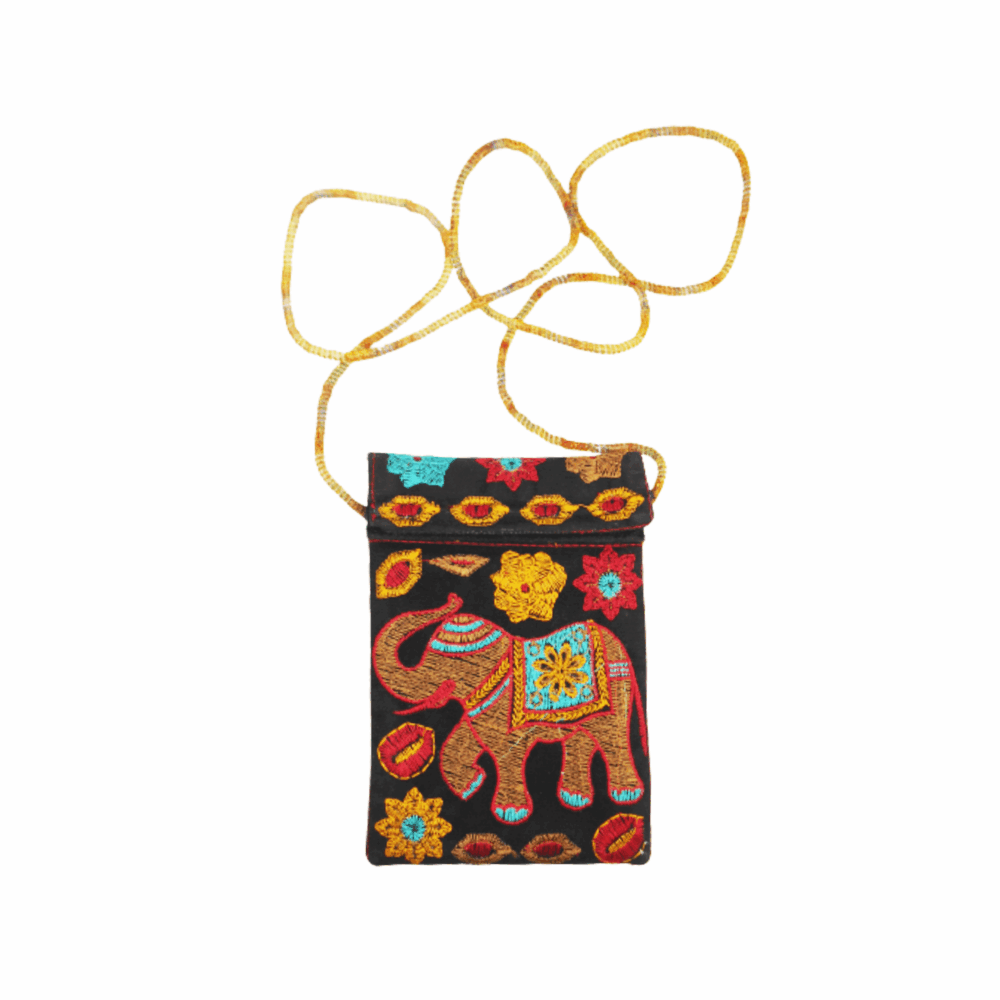 Embroidered Boho Phone Crossbody Pouch - Beechikki - Image 14