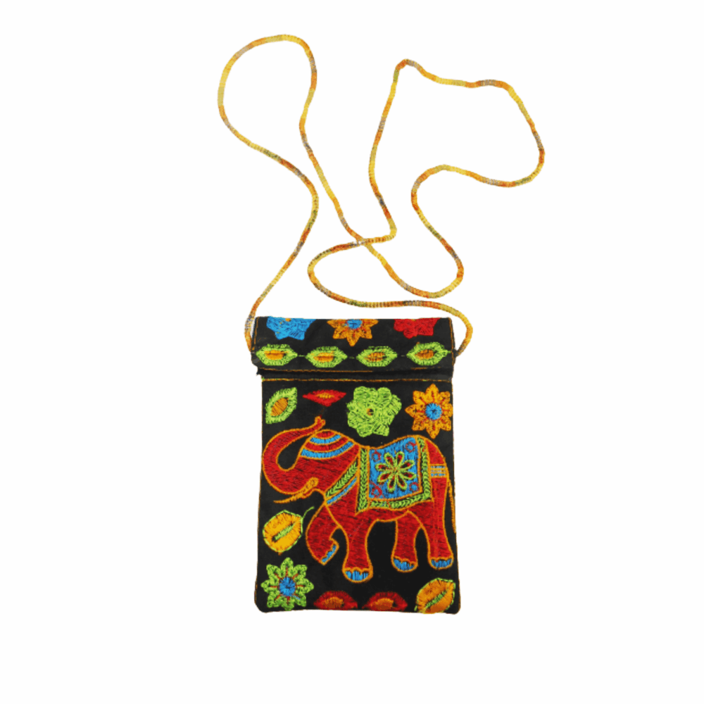 Embroidered Boho Phone Crossbody Pouch - Beechikki - Image 12
