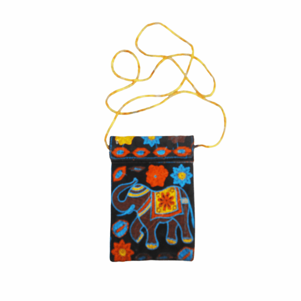 Embroidered Boho Phone Crossbody Pouch - Beechikki - Image 4