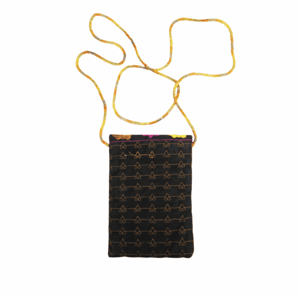 Embroidered Boho Phone Crossbody Pouch - Beechikki - Image 3
