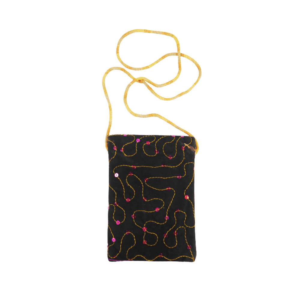 Embroidered Boho Phone Crossbody Pouch - Beechikki - Image 9