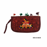 Handmade Embroidered Boho Wristlet Clutch - Beechikki - Image 10