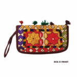 Handmade Embroidered Boho Wristlet Clutch - Beechikki - Image 9