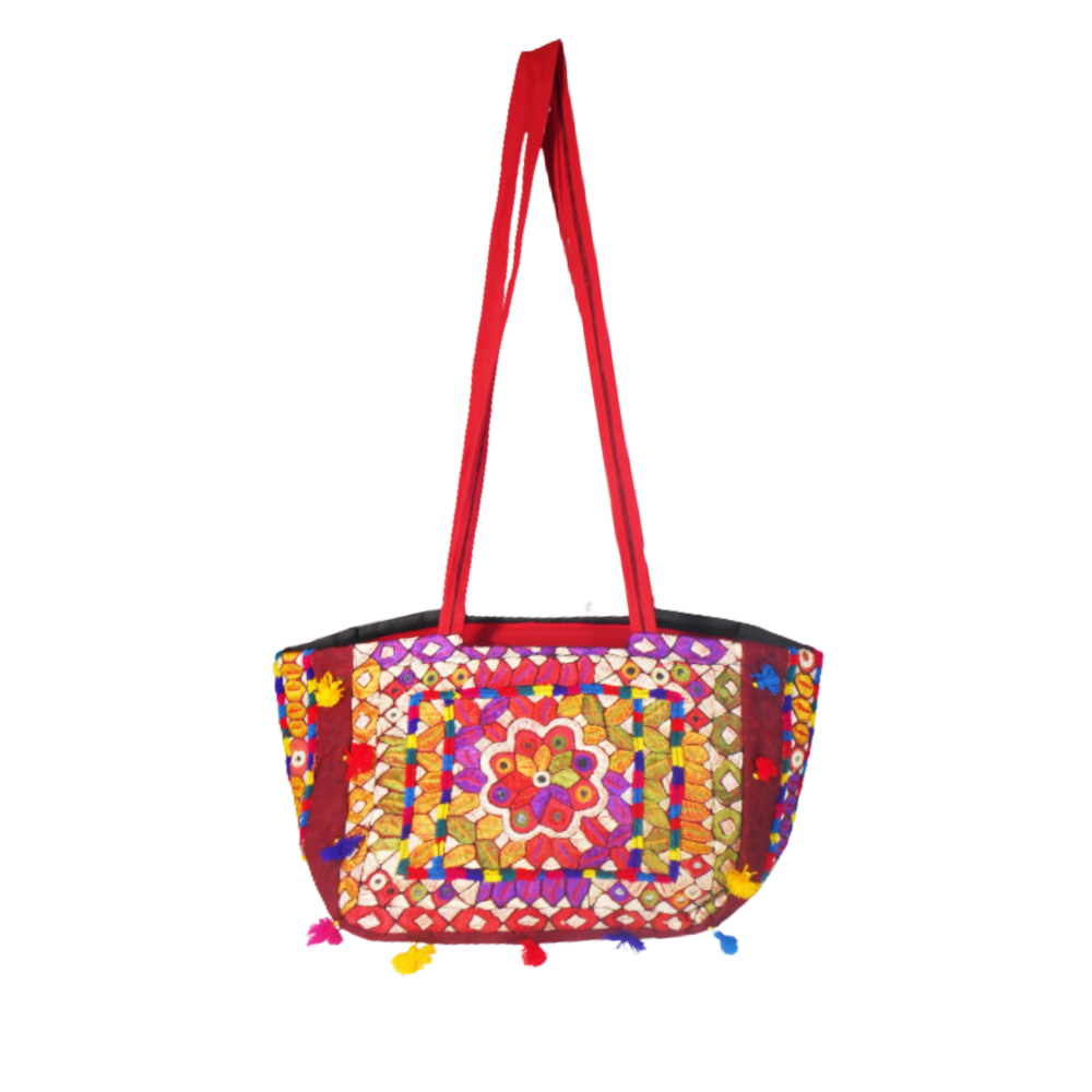 Handmade Embroidered Boho Tote Bag - Beechikki - Image 6