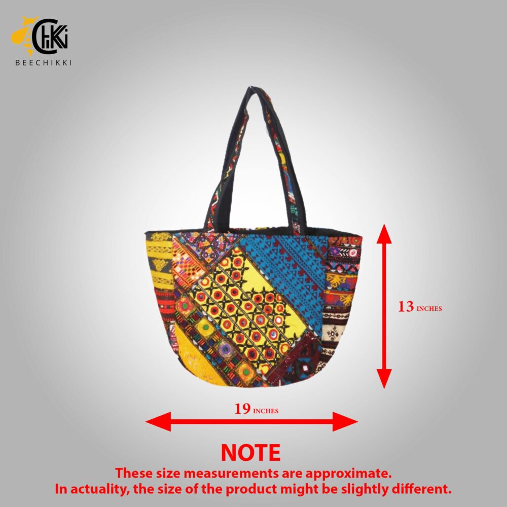 Handmade Embroidered Boho Tote Bag - Beechikki - Image 9