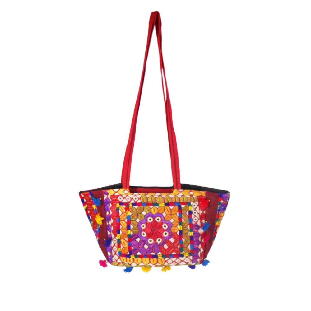 Handmade Embroidered Boho Tote Bag - Beechikki - Image 4