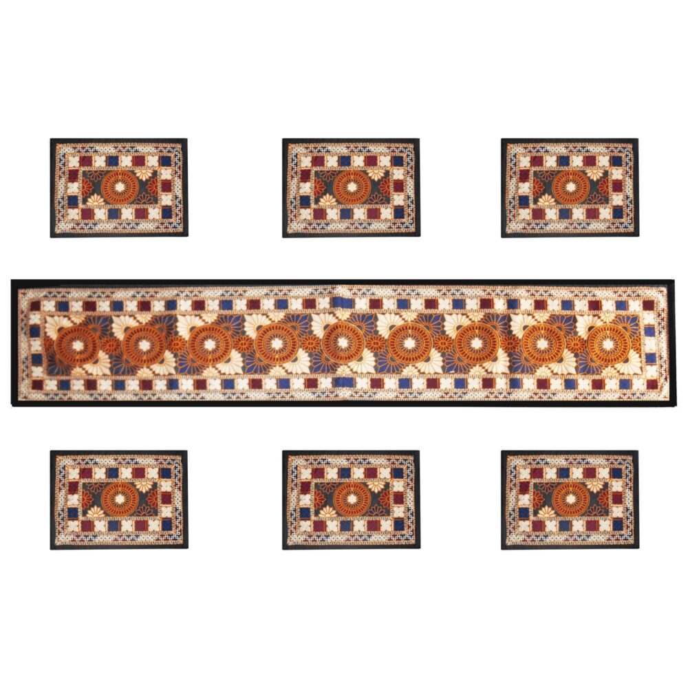 TABLE CLOTH, HANDEMADE TABLE RUNNERS, TABLE MAT - Ethnic Elegance with Decorative and Colorful Table Runners - Image 5