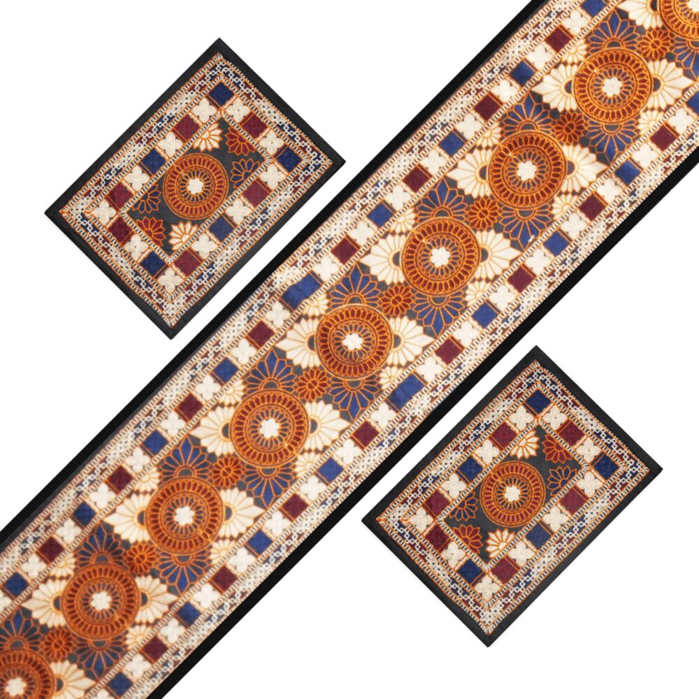 TABLE CLOTH, HANDEMADE TABLE RUNNERS, TABLE MAT - Ethnic Elegance with Decorative and Colorful Table Runners - Image 3