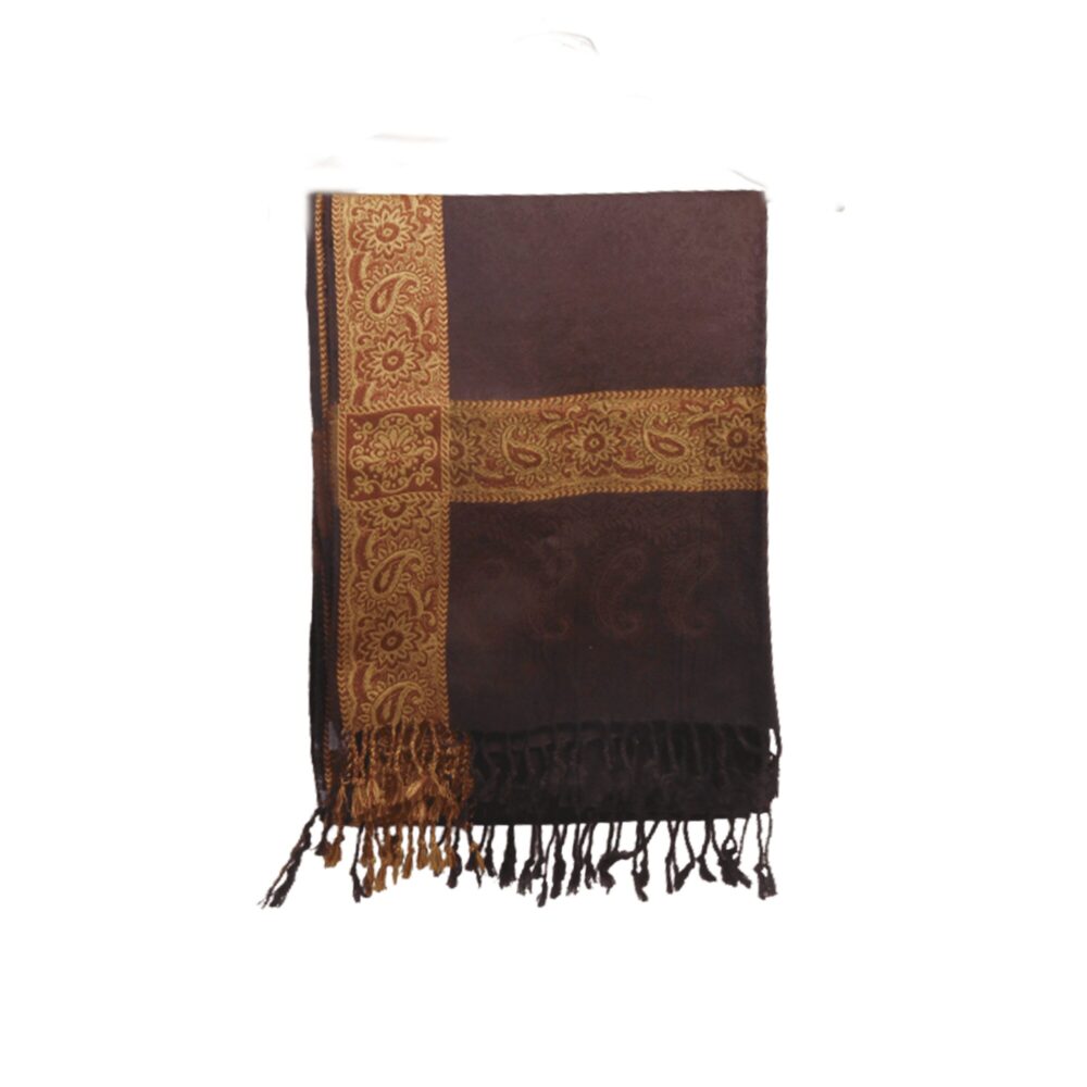 Embroidered Pashmina Style Shawl - Beechikki - Image 28