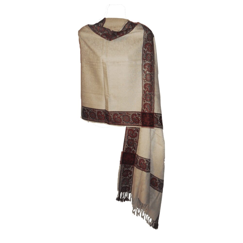 Embroidered Pashmina Style Shawl - Beechikki - Image 24