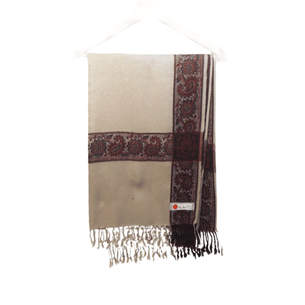 Embroidered Pashmina Style Shawl - Beechikki - Image 23