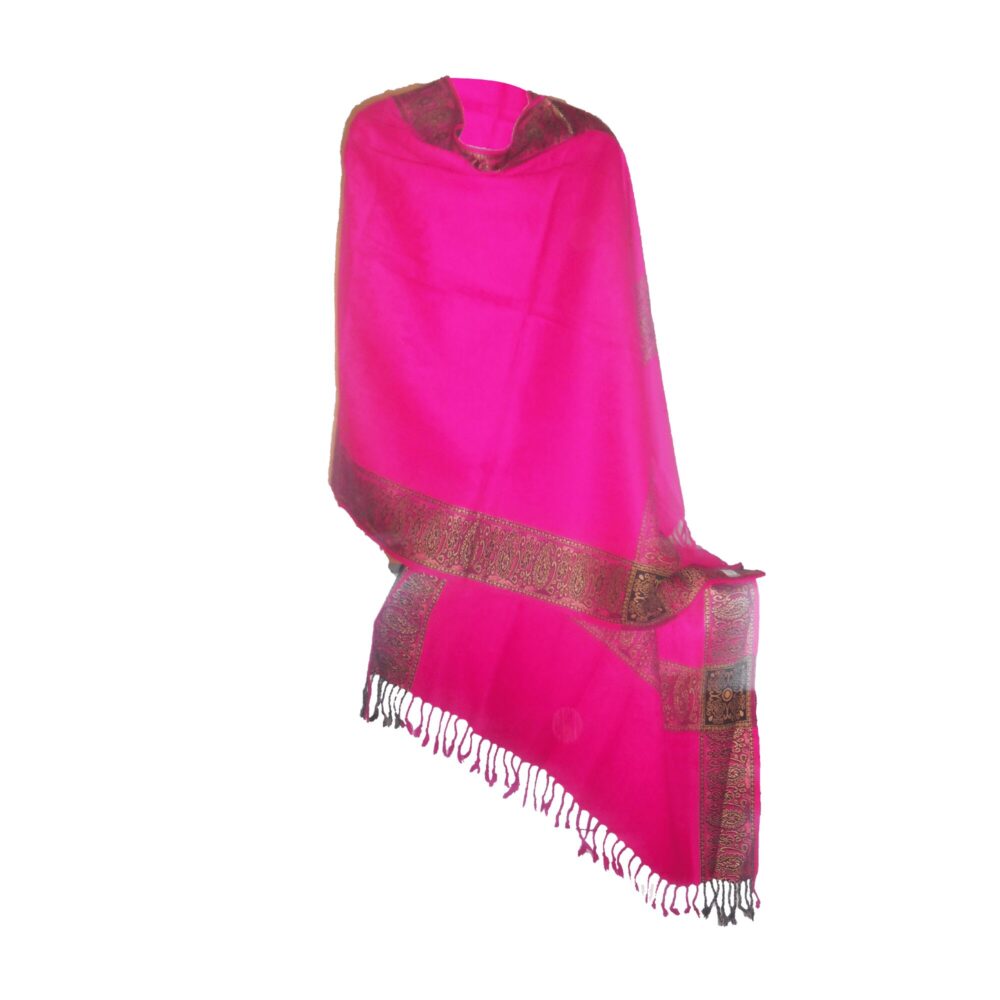 Embroidered Pashmina Style Shawl - Beechikki - Image 9