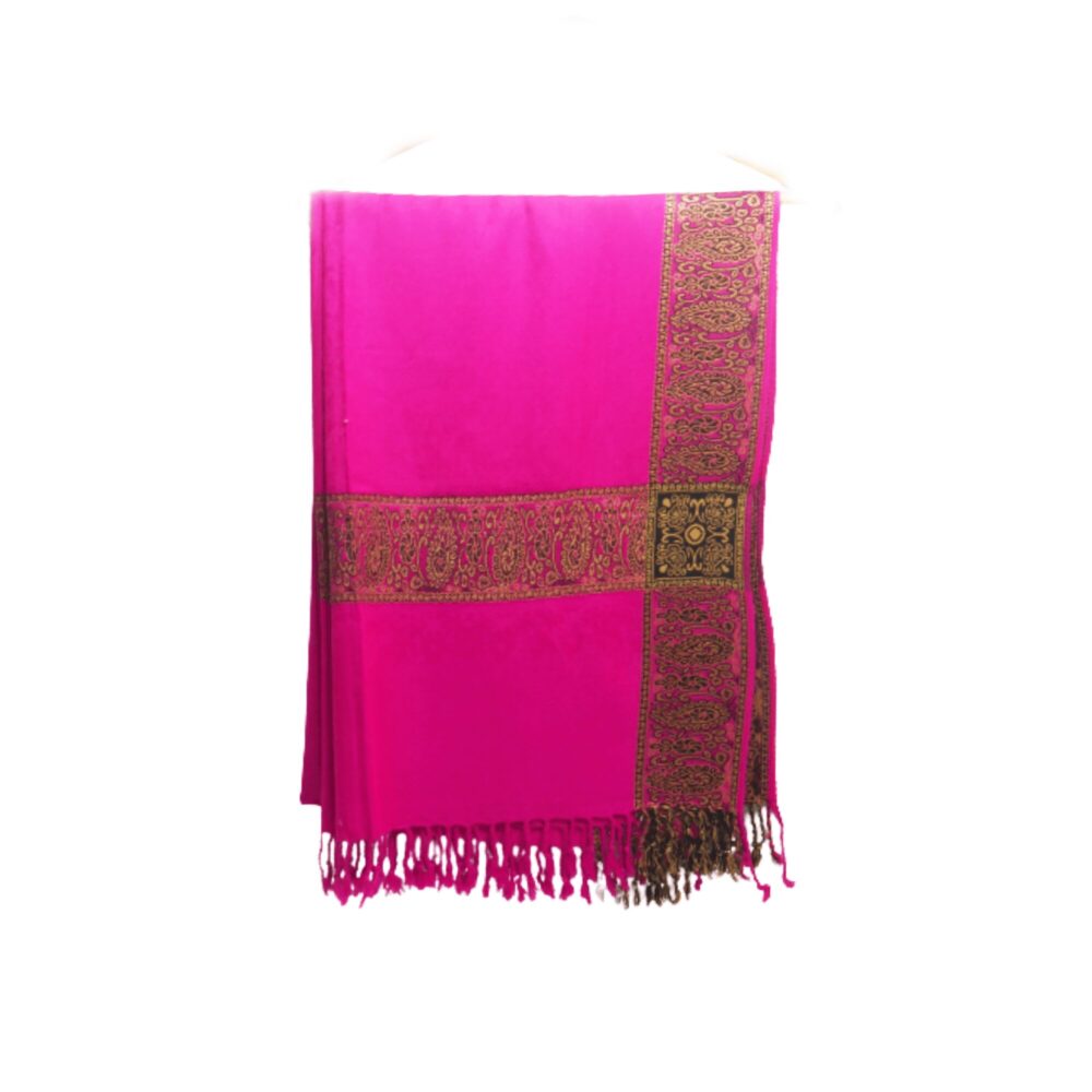 Embroidered Pashmina Style Shawl - Beechikki - Image 8