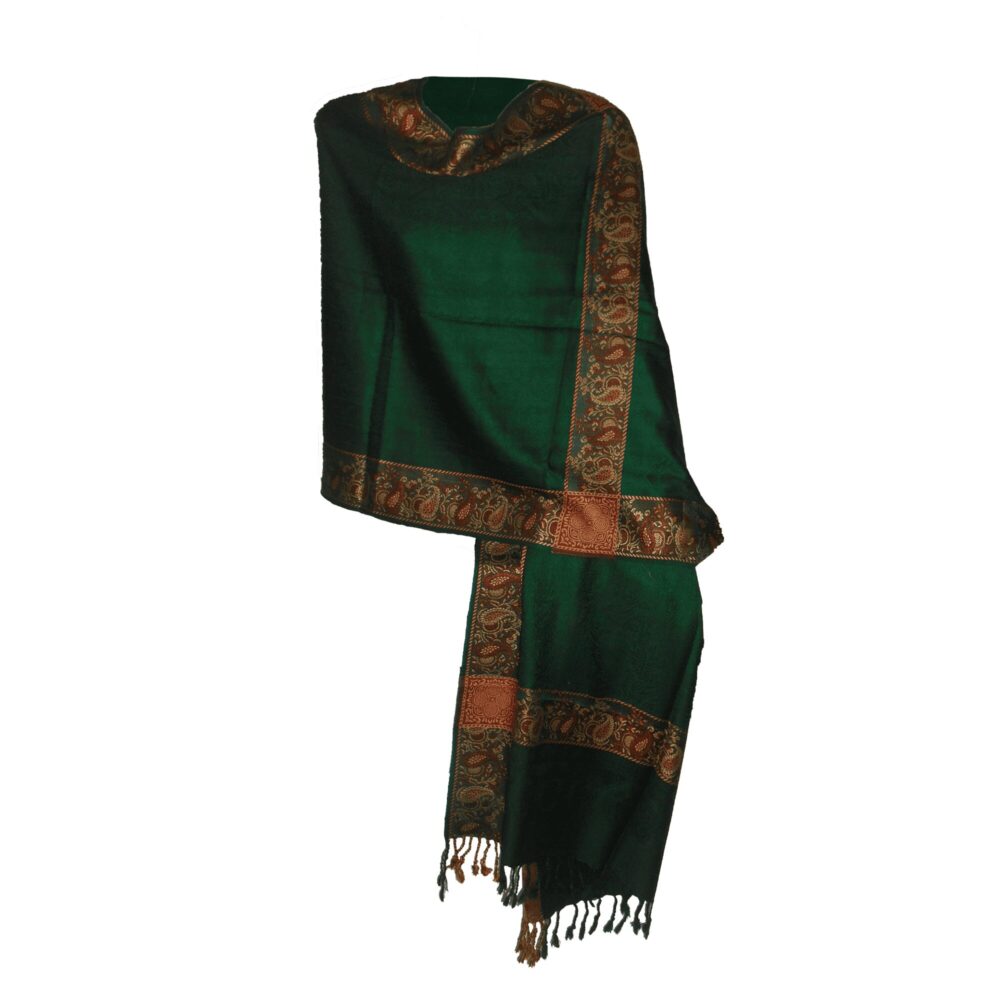 Embroidered Pashmina Style Shawl - Beechikki - Image 3