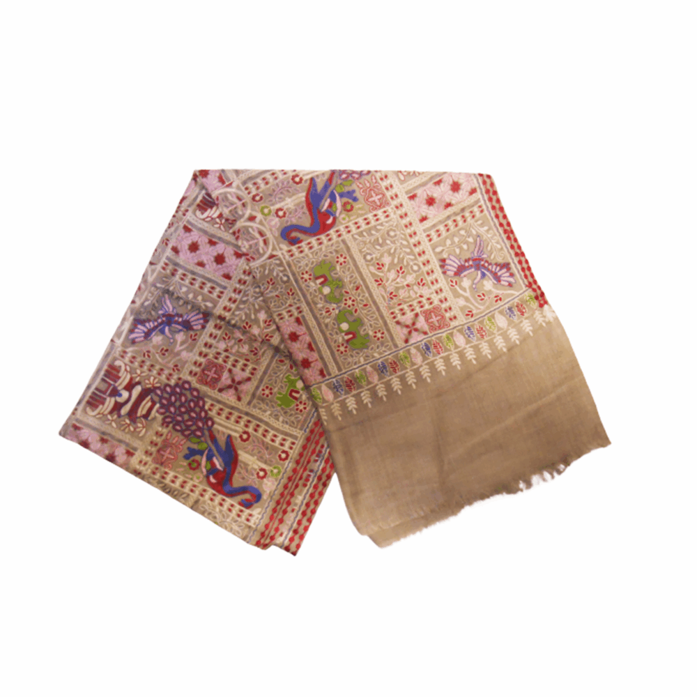 Full Embroidered Cotton Shawls