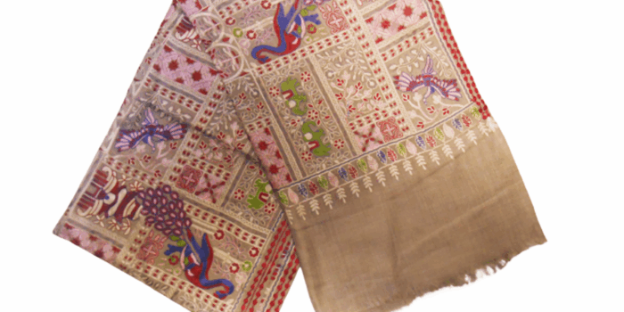 Full Embroidered Cotton Shawls