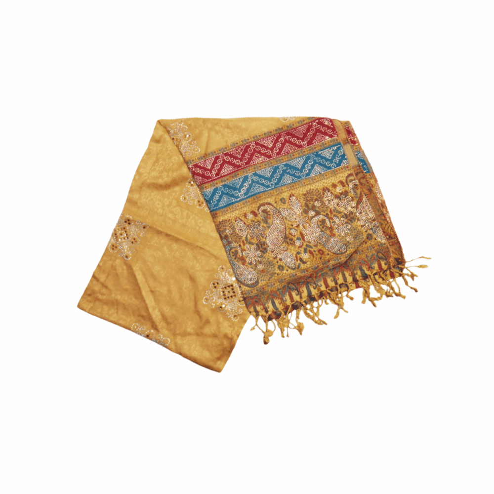 Banarasi Embellished Beaded Shawl - Beechikki - Image 5