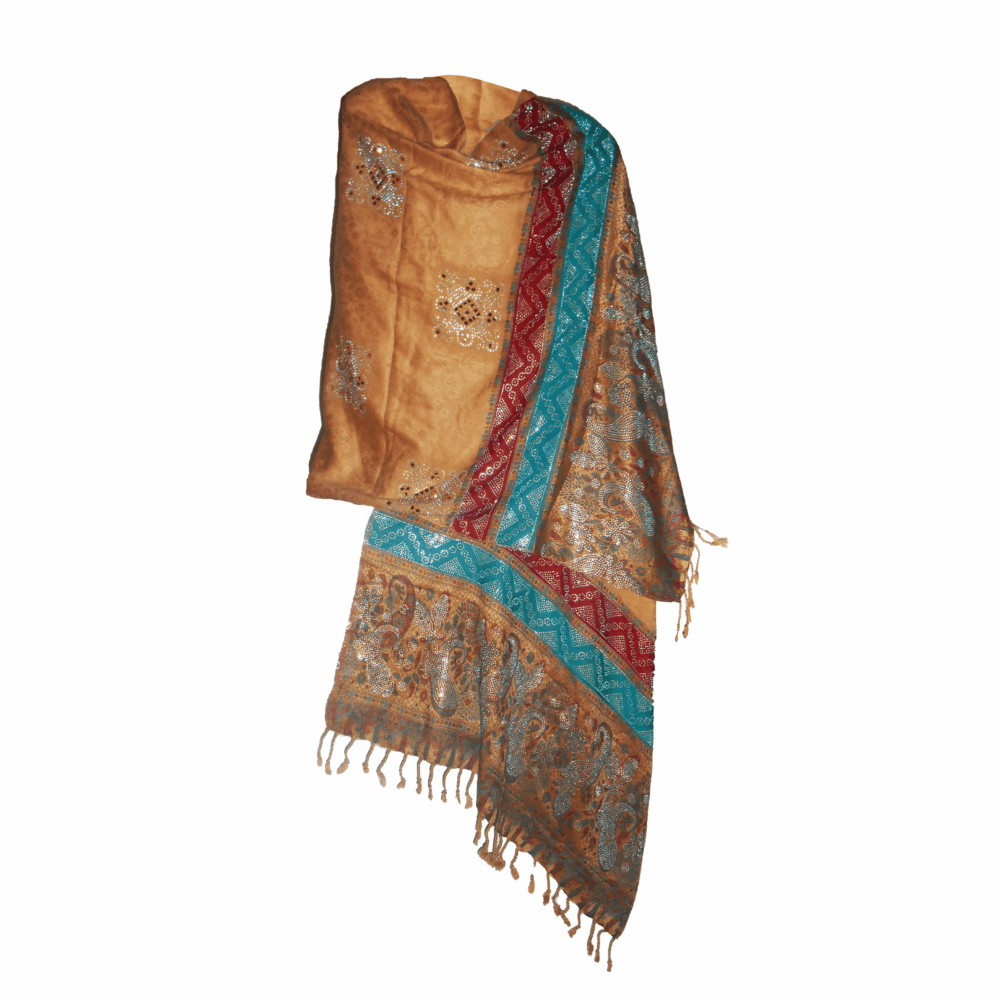 Banarasi Embellished Beaded Shawl - Beechikki - Image 6