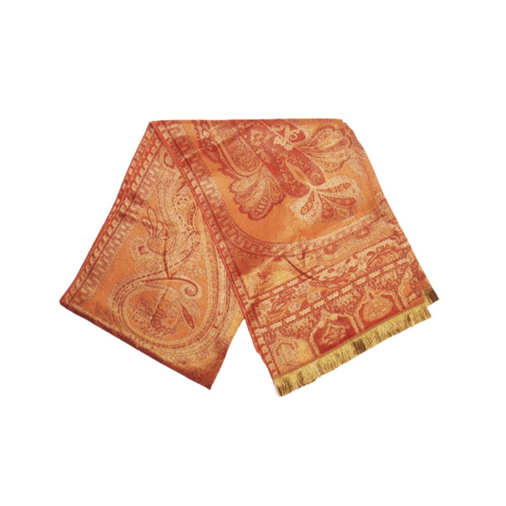 Reversible Paisley Shawl with Tassels - Beechikki - Image 5