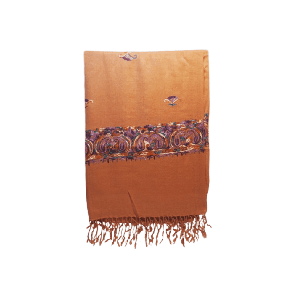 Embroidered Soft Cotton Shawl Wrap - Beechikki - Image 4