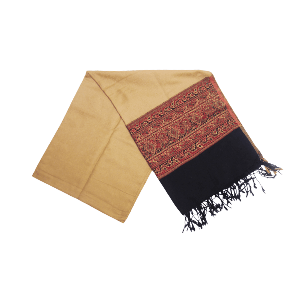Reversible Paisley Jamawar Shawl Wrap - Beechikki - Image 5