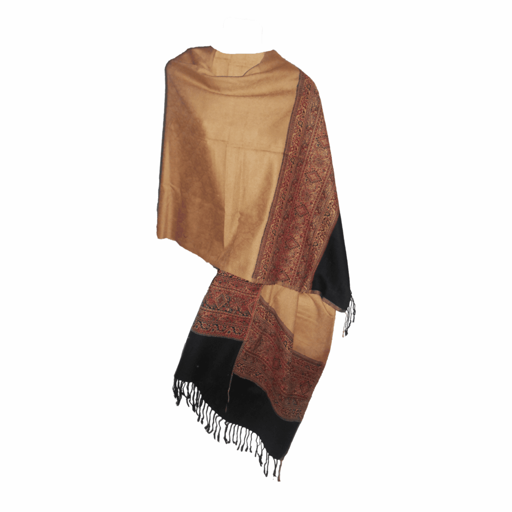 Reversible Paisley Jamawar Shawl Wrap - Beechikki - Image 6