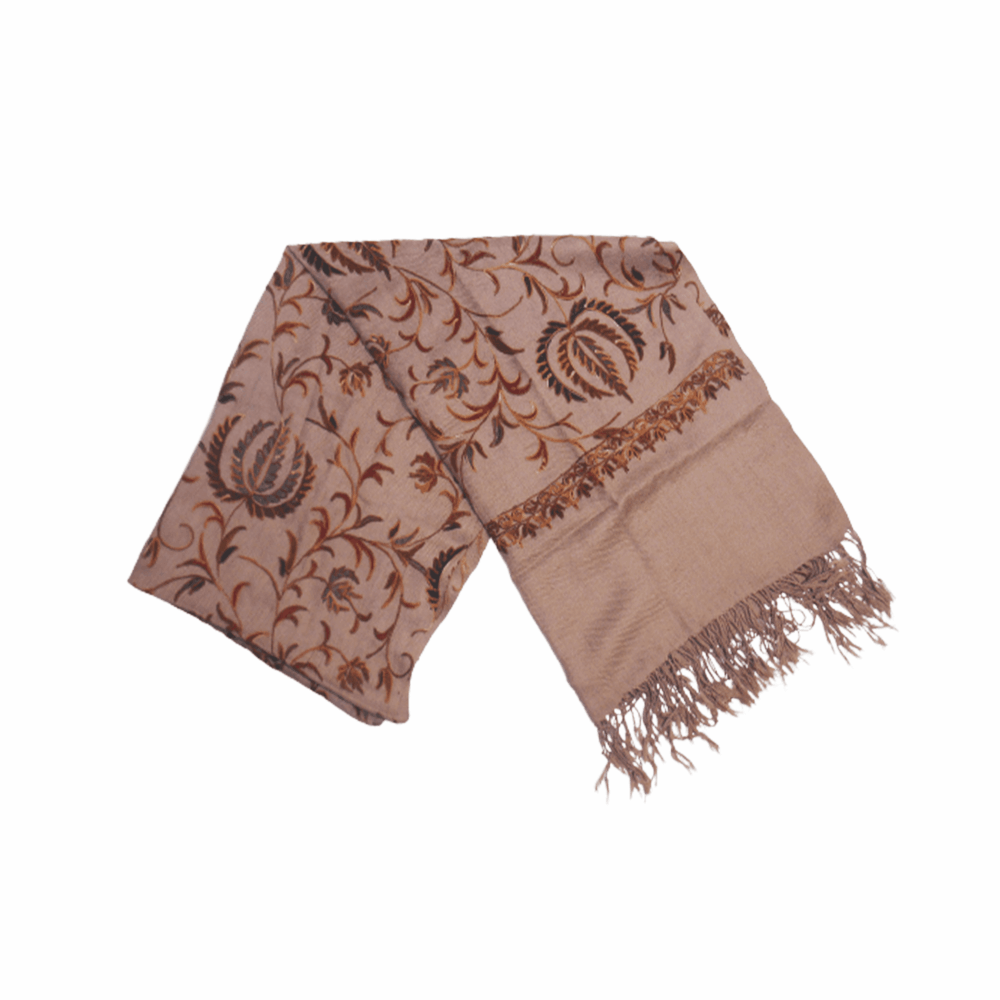 Embroidered Soft Cotton Shawl Wrap - Beechikki - Image 5