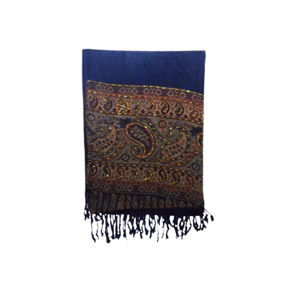 Beadwork Cashmere-Style Blend Shawl - Beechikki - Image 7