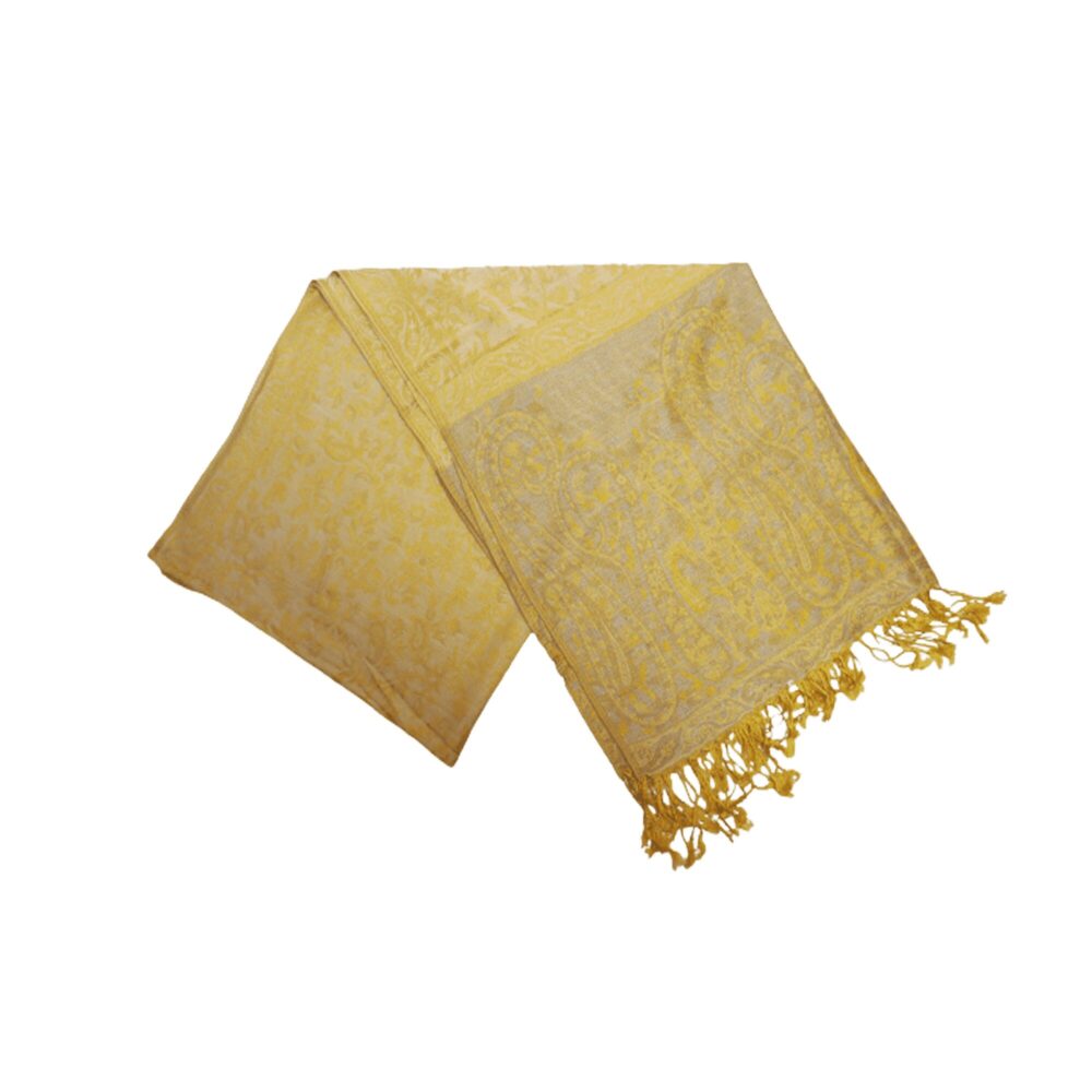 Reversible Paisley Shawl with Tassels - Beechikki - Image 8