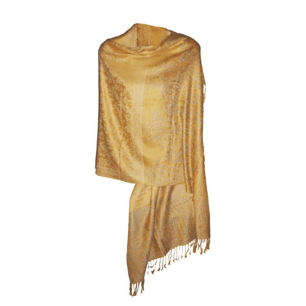 Reversible Paisley Shawl with Tassels - Beechikki - Image 9